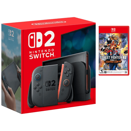 Nintendo Switch 2 Console with Street Fighter 6 Year 1-2 Fighters Edition Bundle