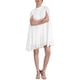 thumbnail image 1 of Vestidos de gasa estilo INSPIRE CHIC para mujer, sueltos y fluidos, con mangas de capa y plisados, talla 3XL, color blanco, 1 of 6