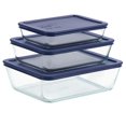 thumbnail image 1 of Pyrex® 6pc rectangle glass storage with lid, 1 of 3