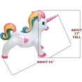 thumbnail image 4 of Large Colorful Blow-up Rainbow Unicorns (24 Inches) (12 Pack), 4 of 9