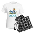 thumbnail image 4 of CafePress - ALICE IN WONDERLAND BLUE Women's Light Pajamas - Women's Short Sleeve Print T-Shirt and Pants Light Cotton Pajama Set, 4 of 7