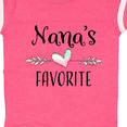 thumbnail image 4 of Inktastic Nana's Favorite- Heart Grandchild Boys or Girls Baby Bodysuit, 4 of 5