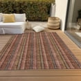 thumbnail image 6 of Addison Rugs Chantille Indoor/Outdoor Transitional Stripes Blush Washable Rectangle Rug, 8' x 10', 6 of 6
