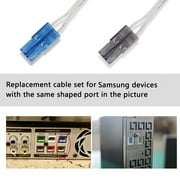 (2 Pcs) 2m/6ft Speaker Cable/Wire AH81-02137A for Samsung Home Theater Speaker, Blue & Grey