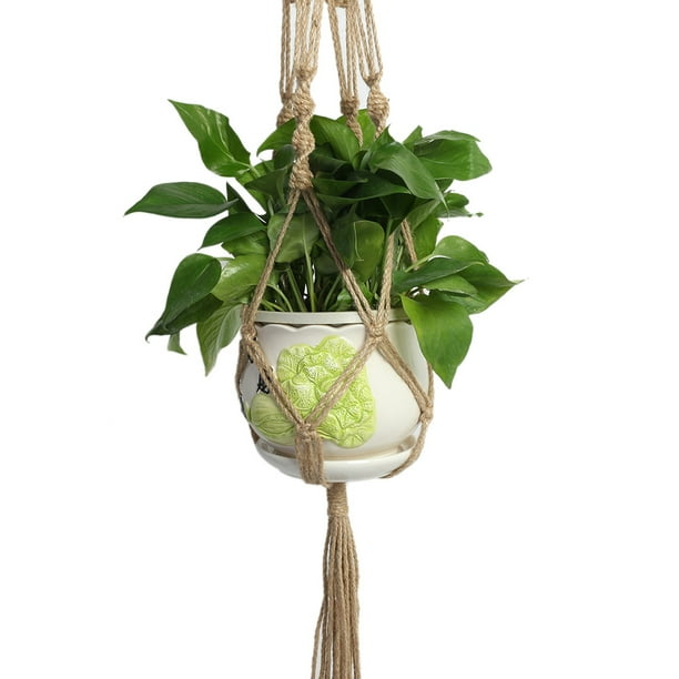 Acheter Cintre pour plantes en macramé, support de Pot de fleur, panier  suspendu en corde de Jute, décor de jardin