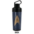 thumbnail image 2 of Star Trek - Discovery Official Command Uniform 18 oz Insulated Water Bottle, Leak Resistant, Vacuum Insulated Stainless Steel with 2-in-1 Loop Cap, 2 of 7