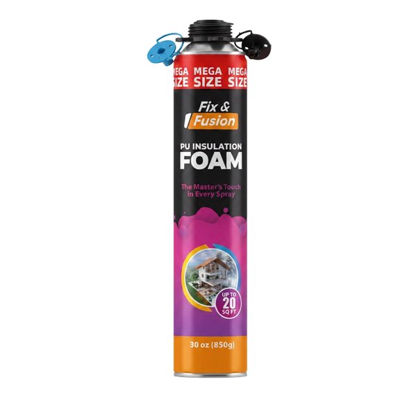 FIX & FUSION Spray Foam Insulation, Closed Cell Spray Foam 29.6 Oz 1 Pack