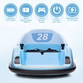 thumbnail image 4 of EDTara 12v Kids Ride On Bumper Car, Electric Ride On Toy for Toddlers With Remote Control, 360° Spinning, Power Display, Led Lights, and Built-In Music, 4 of 7