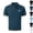 I02 Blue, variant on Men's Waffle Knit Ice Silk Quick Dry Breeze Polo Shirts Striped Logo Print Short Sleeve Moisture Wicking Tops Everyday & Vacation Wear ,L02 Black,L