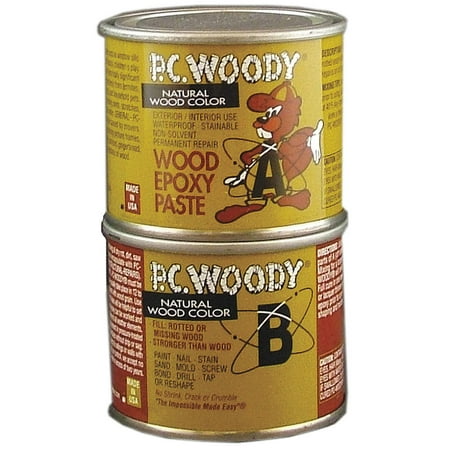 Protective Coating Protective Coating PC-Woody Two-Part Wood Repair Epoxy Paste,...