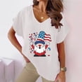 thumbnail image 2 of GERsome Patriotic T Shirts for Women American Flag Shirts 4th of July Tshirt USA Star Stripes Graphic Tees Casual V Neck Short Sleeve Tops S-3XL, 2 of 4
