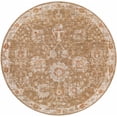 thumbnail image 2 of Hauteloom Castlegar Living Room, Bedroom Area Rug - Traditional - Rust, Denim, Olive - 5'3" Round, 2 of 11