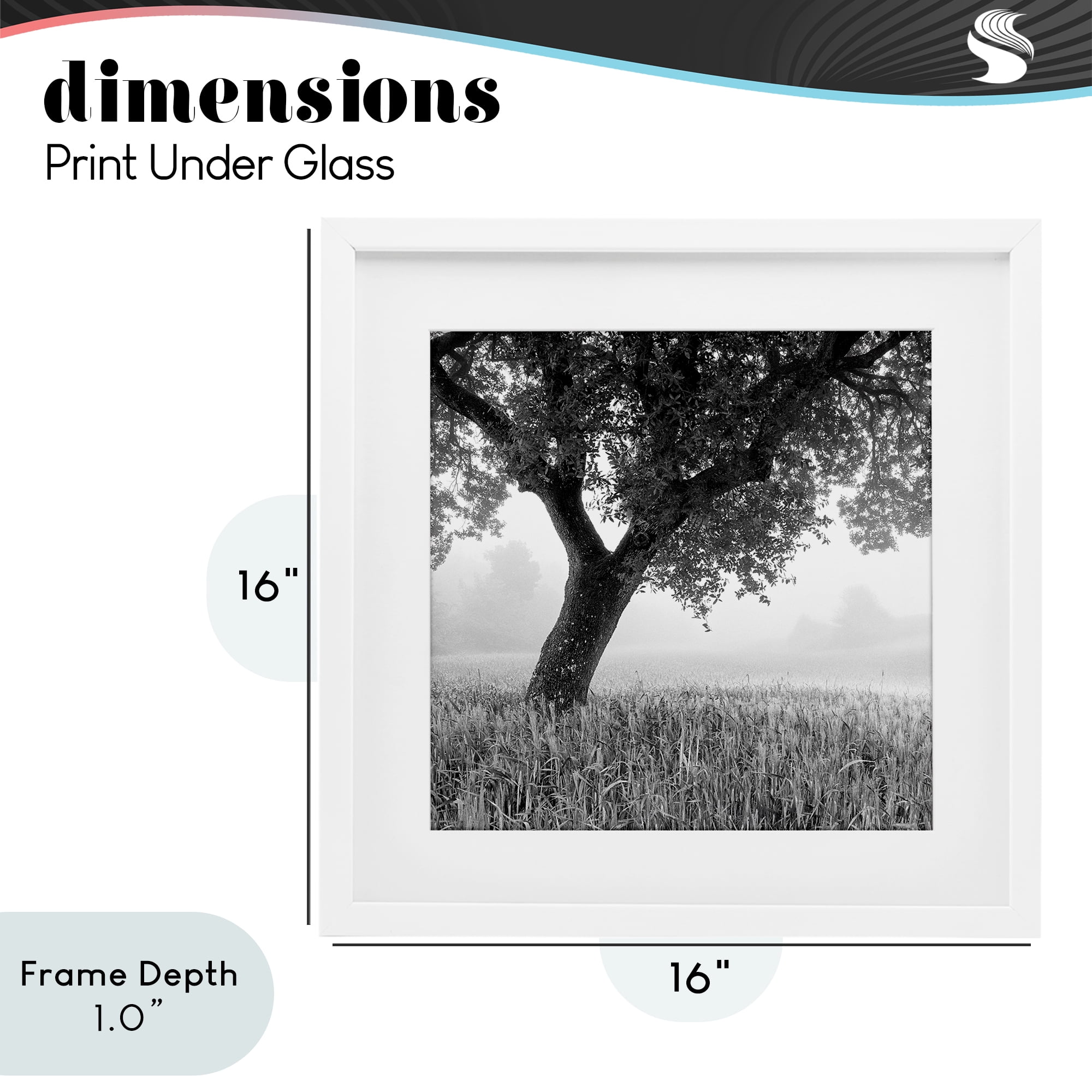 Stupell Industries Tuscan Morning Oak in Mist White Framed Print Under Glass, design by Chip Forelli