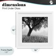 thumbnail image 4 of Stupell Industries Traditional Tuscan Morning Oak in Mist White Framed Print Under Glass, 16 x 16, by Chip Forelli, 4 of 8