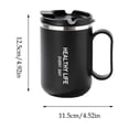 thumbnail image 3 of Taza Térmica de Acero Inoxidable con Tapa y Asa – Taza de Viaje de Doble Pared con Aislamiento Al Vacío para Bebidas Frías o Calientes, Vaso a Prueba de Fugas para La Oficina, El Hogar o para Uso Al, 3 of 7
