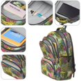 thumbnail image 4 of Pioneer Flower Floral Print Pattern Backpack for School, Cute School Bag with Adjustable Shoulder Straps and Padded Back, 16.9"x12.6"x5.9", 4 of 5