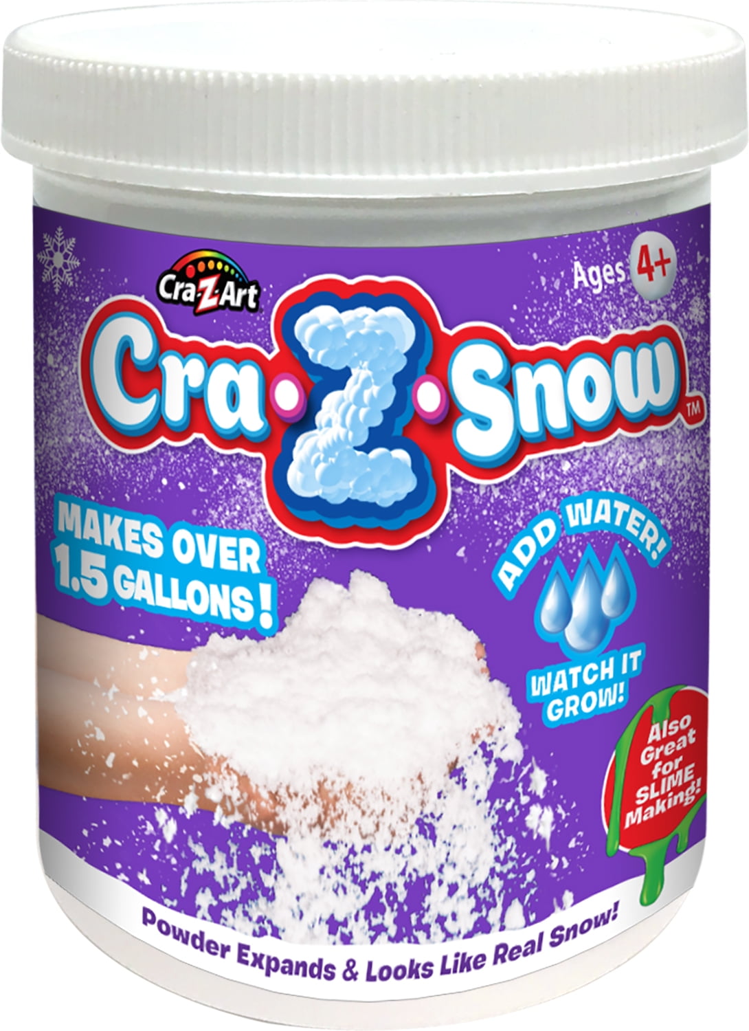 20 Packs Will Make About 80 Cups of Fluffy Instantly Snow Instant Snow Powder 