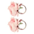 thumbnail image 3 of 2Pcs Iron Napkin Buckle Simulation Flower Artificial Pearl Napkin Ring for Hotel FestivalPink, 3 of 8
