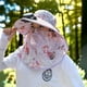 thumbnail image 1 of Sombrero de pesca al aire libre con ventilador solar ancho para mujer, sombrero para el sol con ventilador solar, sombreros para exteriores con ventilador ajustable de 3 velocidades, sombrero para, 1 of 6