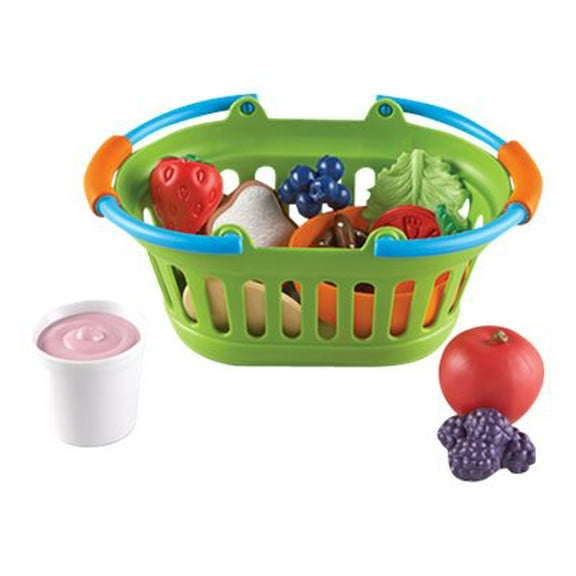 Learning Resources New Sprouts Healthy Lunch - 15 Pieces, Boys and Girls Ages 18  months Toddler Pretend Play Food Set,  Pretend Picnic, Play Lunch Food for Kids