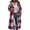 RYE1-Hot Pink, variant on Brqkzdu Flannel Plaid Jackets for Women Hooded Full Zip Long Sleeve Long Shacket Jacket Fall Winter Loose Comfy Work Coat with Pockets