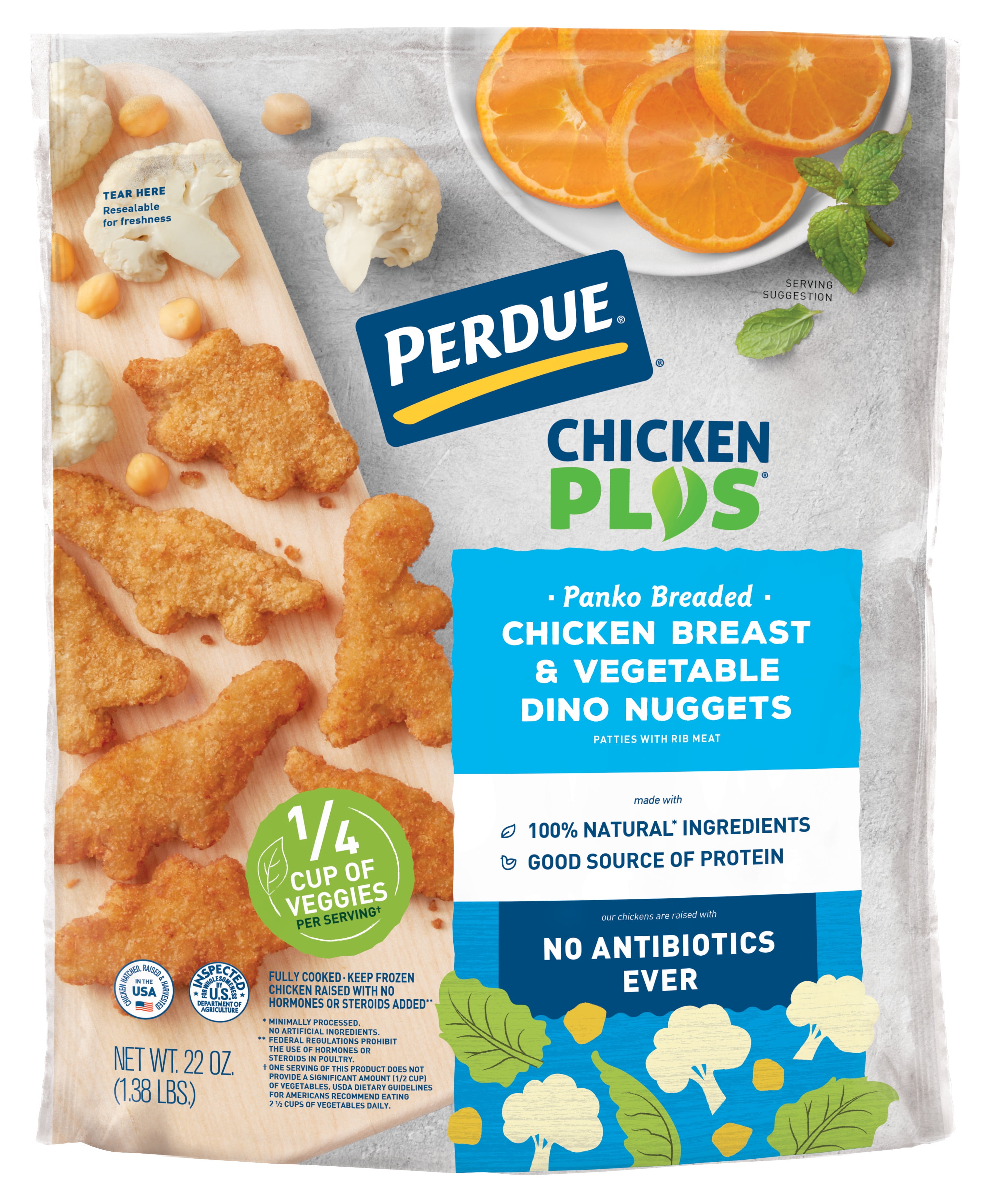 Perdue Frozen Chicken Plus Vegetable Dino Nugget, 22 ounce