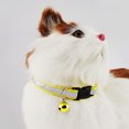 thumbnail image 4 of Walbest Reflective Cat Collar with Bell Basic Dog Cat Collar Buckle Adjustable Polyester Cat Dog Collar or Seatbelts, 4 of 7