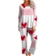 thumbnail image 2 of RKSTN Valentine's Gifts Pajamas Set for Women Oversized Crewneck Valentine's Day Loves Heart Graphic Printed Loungewear Matching Set Womens Casual Loose Long Sleeve T Shirt and Pjs Pant 2 Piece Set, 2 of 6