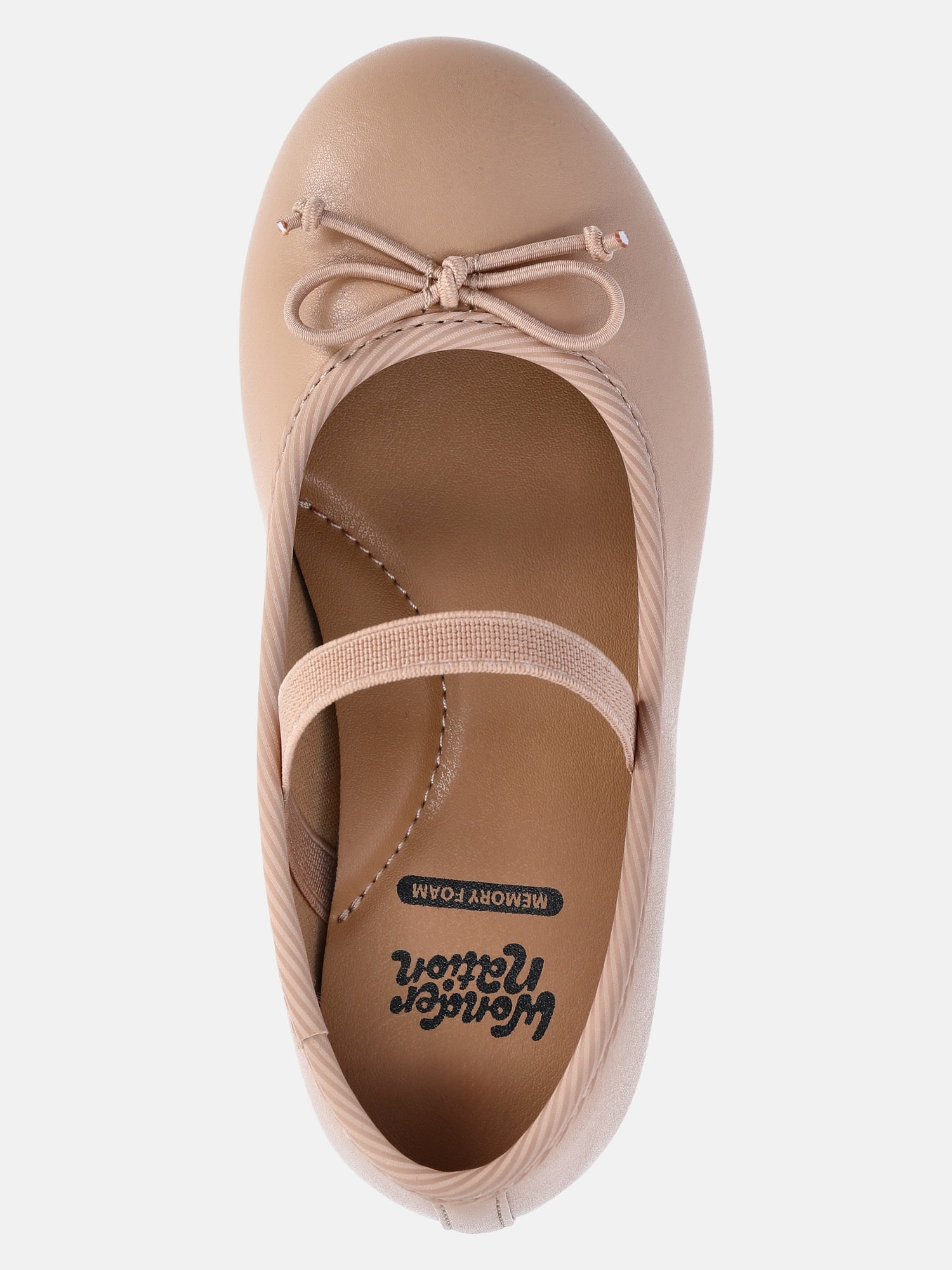 Wonder Nation Toddler Girls Bow Ballet Dress Shoes