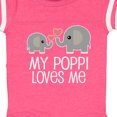 thumbnail image 4 of Inktastic My Poppi Grandpa Loves Me Boys or Girls Baby Bodysuit, 4 of 5
