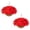 Red, variant on Lifelike Artificial Geranium Flowers Set with Hanging Baskets – 24 Bundles Silk Geraniums – Indoor Outdoor Home Decor – Durable Natural Fiber Basket – Perfect for Porch, Patio, Garden – White