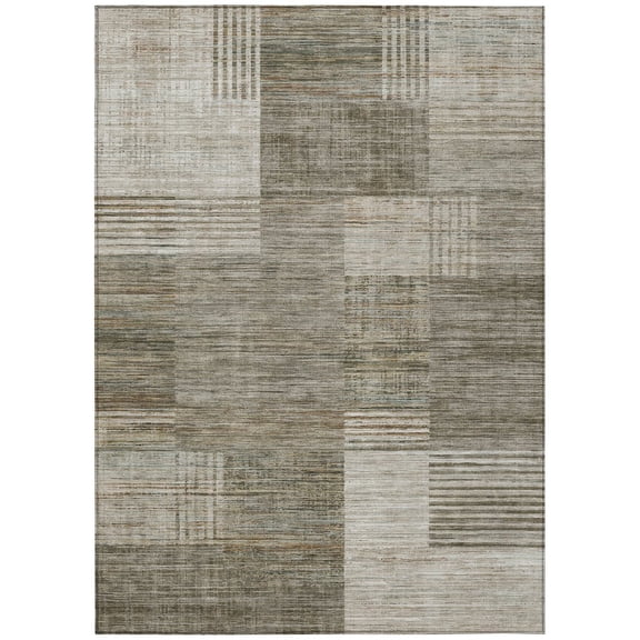 Dalyn Rugs Machine Washable Indoor/Outdoor Chantille ACN2149 Pewter 2'6" x 3'10" Rug