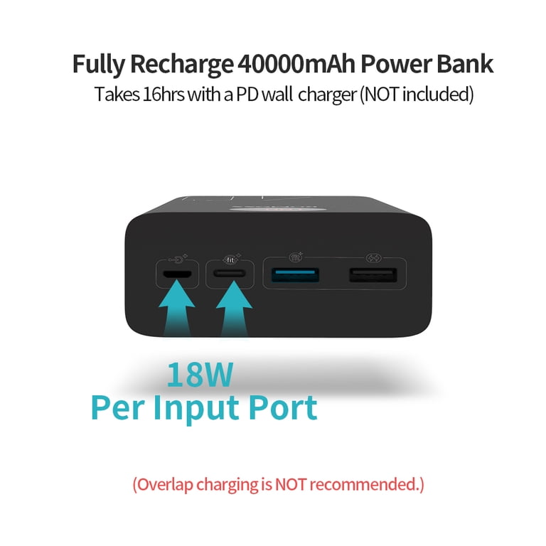 ROMOSS 40000mAh Electronics Technology Fast Charger, 18W PD Power