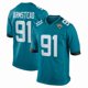 thumbnail image 1 of Camiseta de fútbol americano verde azulado Arik Armstead #91 de los para hombre (talla 3XL), 1 of 2