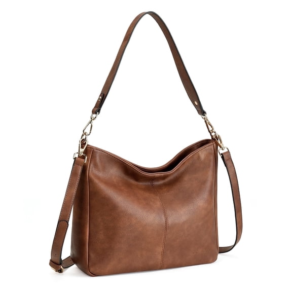 GOIACII Hobo Crossbody Bags for Women 2 Adjustable Straps Shoulder Handbag Ladies Trendy Purses Soft Vegan Leather