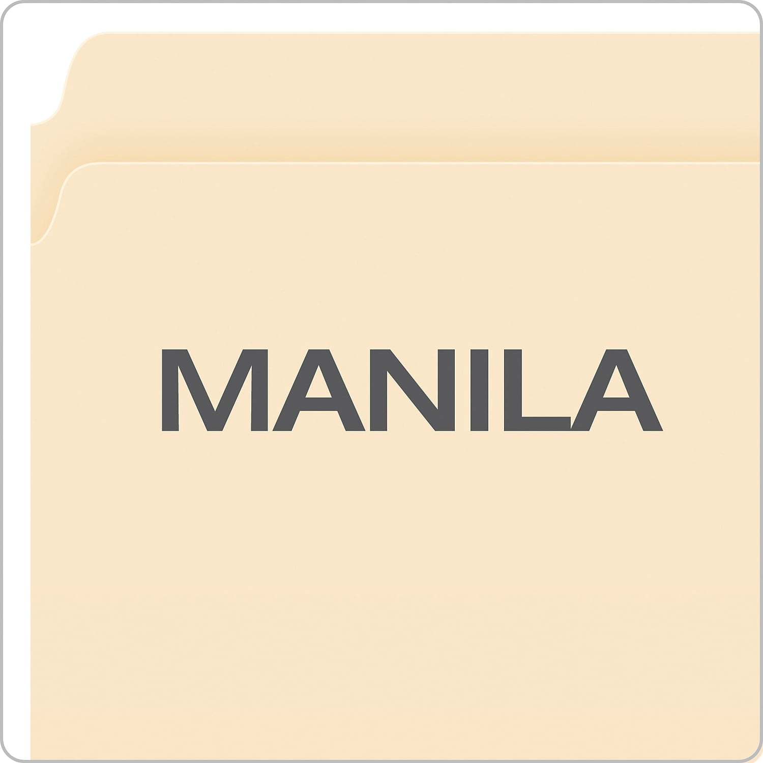 Reinforced Top File Folders, Straight Tab, Letter Size, Manila, 100/box