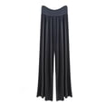 thumbnail image 3 of Qiyinn Women's Solid Color Drawstring Elastic Waist Pants, 3 of 5