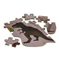 thumbnail image 3 of Dinosaur Shaped Midnight Black 16 x 13 Paperboard 80 Piece Jigsaw Puzzle, 3 of 3