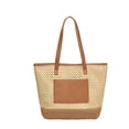 thumbnail image 1 of Bolsas Playa Verano para Mujer Bolso Mano Tejido Paja Gran Capacidad Viajes Al Aire Libre, 1 of 7