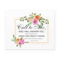 thumbnail image 4 of Scripture Walls Jeremiah 33:3 Call to Me Bible Verse Canvas Christian Wall Art Ready to Hang Unframed, 4 of 13