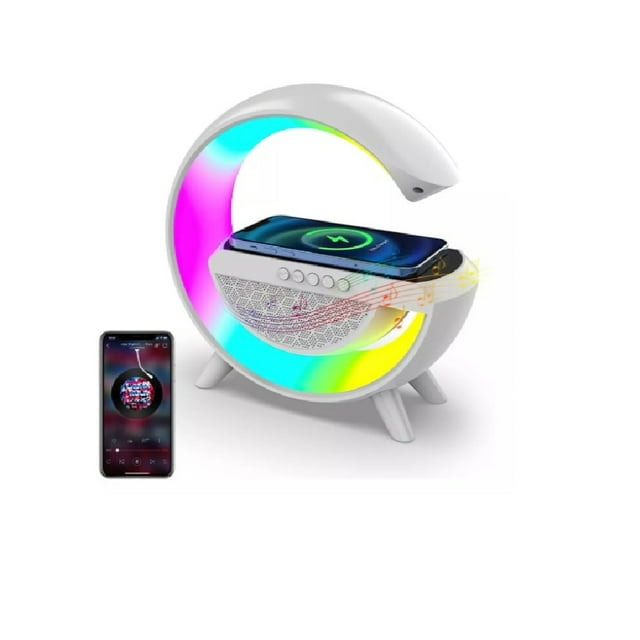 Bocina Portatil PRODOTTY Luz de Noche Led y Cargador Inalambrico de Celulares
