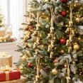 thumbnail image 5 of Christmas Jingle Bells Hanging Garland with Vintage Metal Bells & Rope Bows for Tree Door Wall Farmhouse Decor, 5 of 6