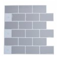 thumbnail image 1 of Injueey Adhesivo para azulejos de pared, papel tapiz de plástico de ladrillo 3D, autoadhesivo, bricolaje, decoración de pared para el hogar, BW55 gris Type3 NO3 Injueey HA002477-04, 1 of 6