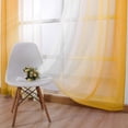 thumbnail image 6 of Light Filtering Curtains 63 Inches Long, Sheer Curtains Light Filtering, Ombre Yellow, 52X63 In, Grommet Top, Window Treatments, 1 Pc, Living Spaces, 6 of 7