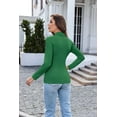 thumbnail image 4 of Ekouaer Women's Turtleneck Long Sleeve Top Slim Fit Lightweight Thermal Base Layer Shirt for Fall Winter, 4 of 6