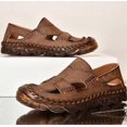 thumbnail image 2 of Mens Leather Sandals For Men Breathable Summer Shoes, 2 of 5