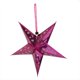 thumbnail image 1 of Impresionantes adornos brillantes para el árbol de Navidad: estrella colgante para decoración de fiestas navideñas Rosa roja 40cm, 1 of 9