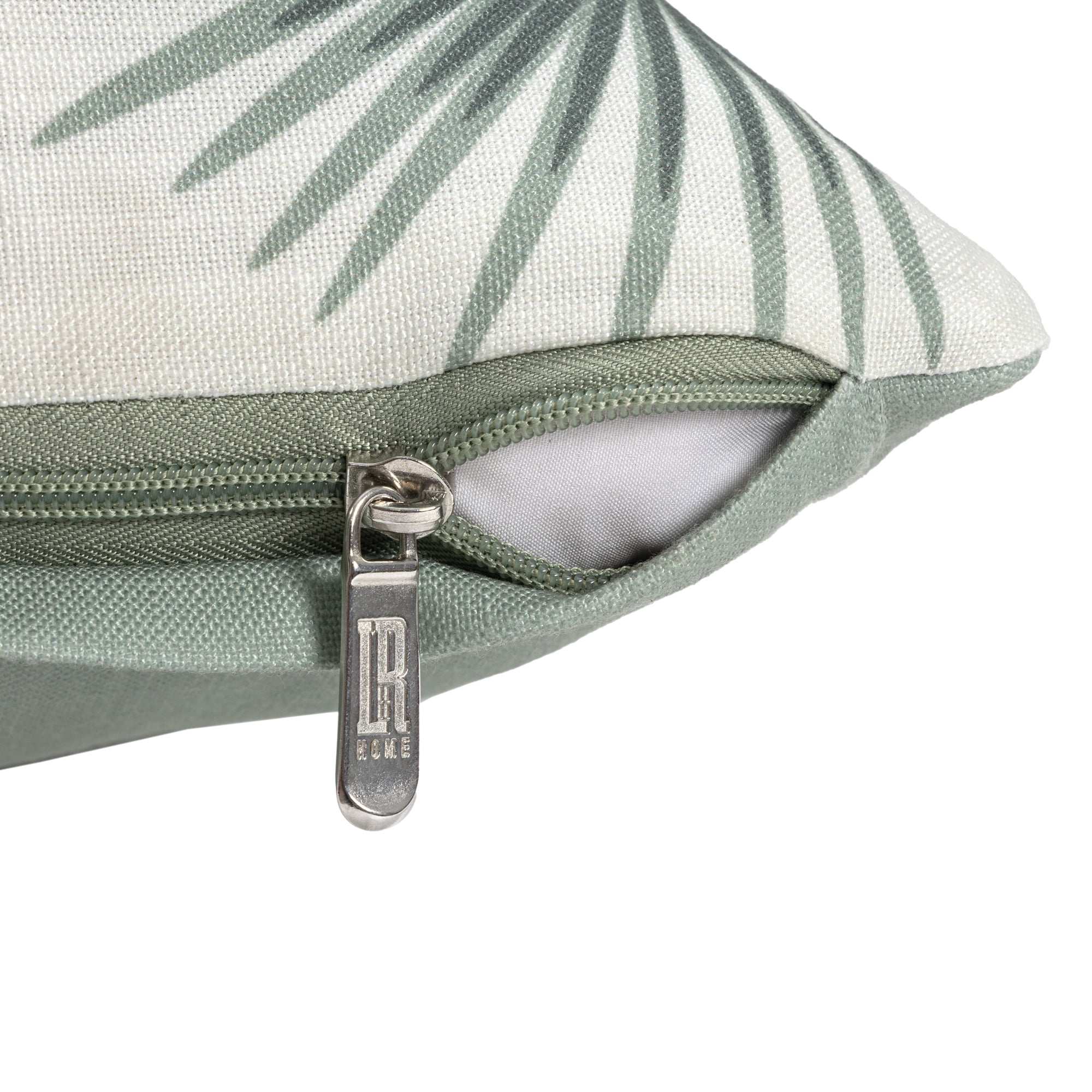 Harlow Hill Olympia 22" x 22" Sage Green/White Floral Polyester Adult Decorative Throw Pillow Cover