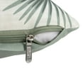 thumbnail image 2 of Ox Bay Olympia Sage Green/White 22" x 22" Floral Performance Adult Decorative Feather Filled Pillow, 2 of 5
