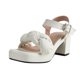 thumbnail image 2 of Sandalias de mujer Casual Color sólido Estilo romano Hebilla Correa en el tobillo Tacones altos gruesos Zapatos de punta cuadrada Wmkox8yii nm2288, 2 of 9